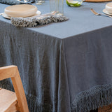 tablecloth with extra long fringe, archive sale