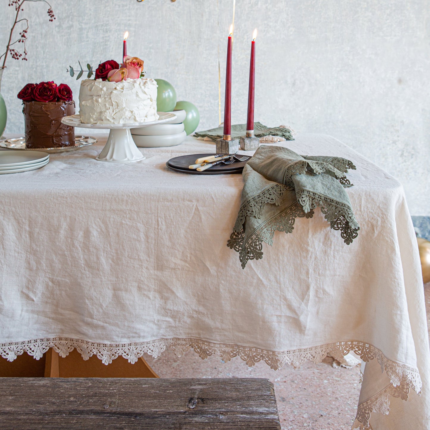 tablecloth with Sicily lace