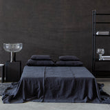 bed cover with piping