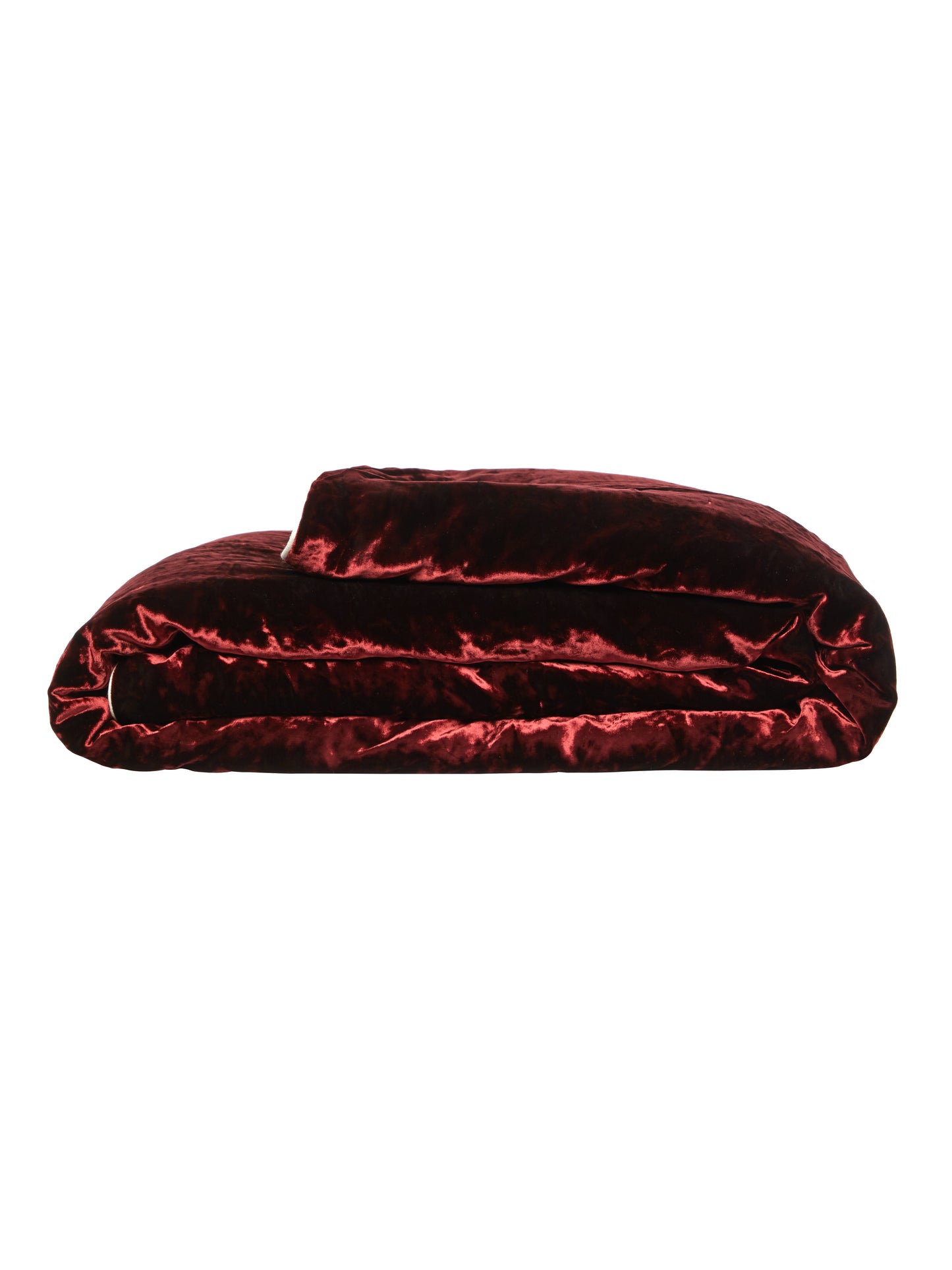 velvet and natural linen blanket, sample item