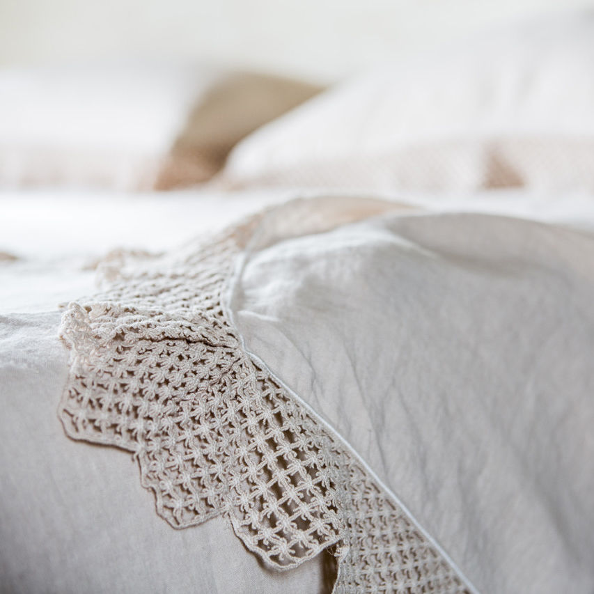 top sheet with high macrame - US sizes