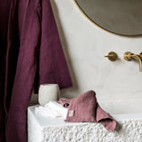 hand towels gaufré, set of 5, archive sale