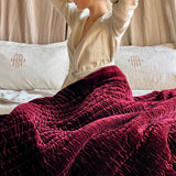 velvet wavy blanket