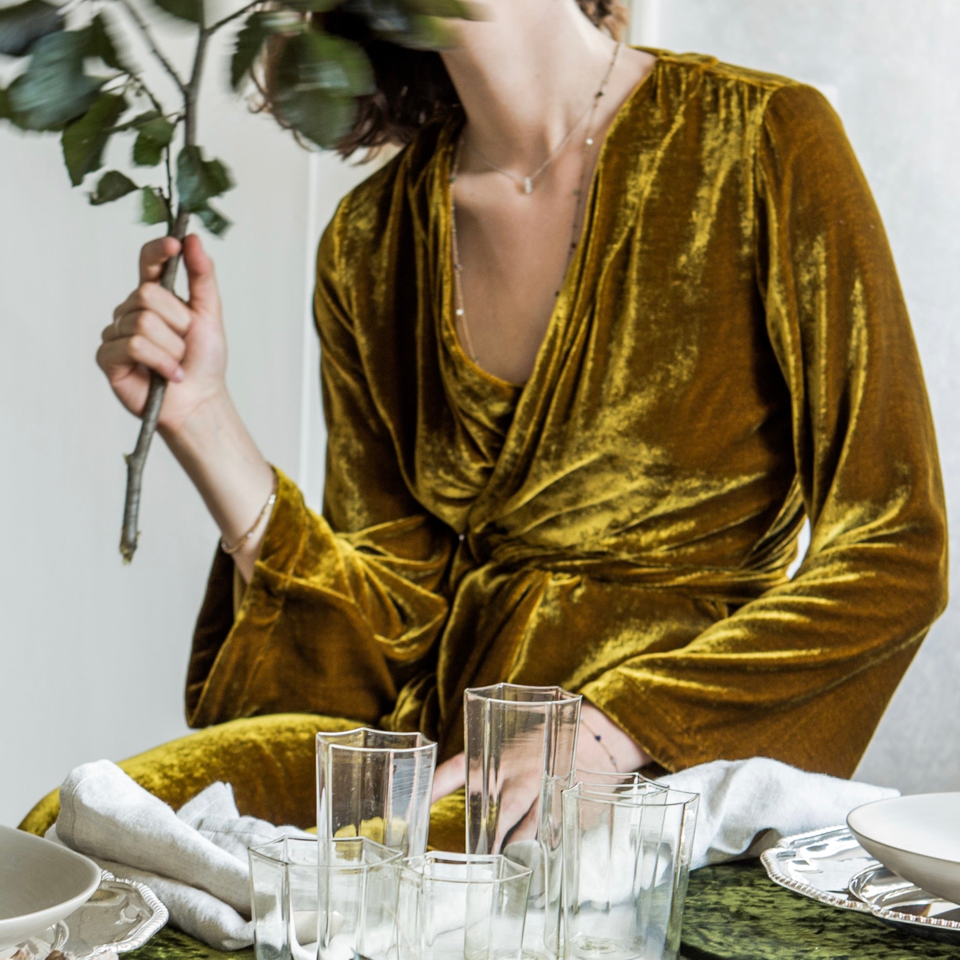 velvet dressing gown, ARCHIVE – Once Milano velvet dressing gown, ARCHIVE – Once Milano