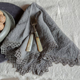 napkin with macrame, set of 4