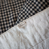 linen blanket with piping - EU sizes