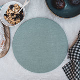 wooden support for removable round placemat covers