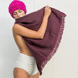 towels with long fringe, archive colours