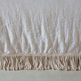 bed cover with extra long fringe