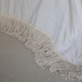 bed cover with extra long fringe