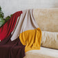 cashmere blanket with linen envelope, archive item