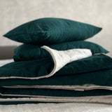 linen blanket with piping, ARCHIVE