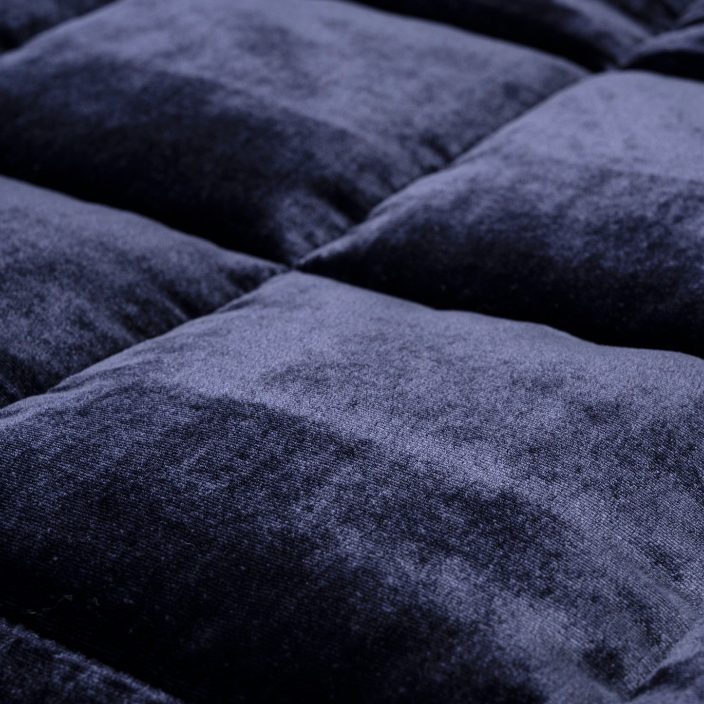 cassina x once milano blue velvet quilt, - 50% BLACK FRIDAY SALE