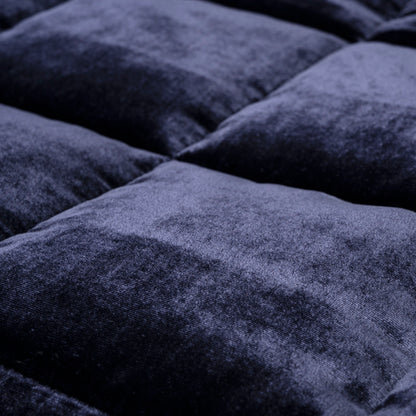 cassina x once milano blue velvet quilt, - 50% BLACK FRIDAY SALE