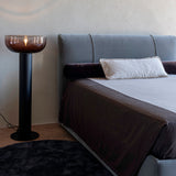 bed cover in contrasting colours in cashmere and wool, archive sale
