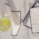 cocktail napkin with rolled hem, set of 4