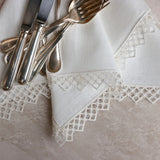 napkin with macrame, set of 4