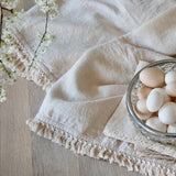 tablecloth with short fringe