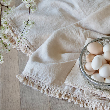 tablecloth with fringe