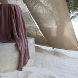 tasselled throw, archive colours