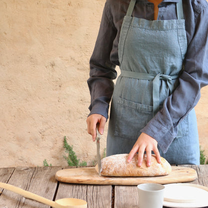 apron in heavy linen, -30% BLACK FRIDAY SALE