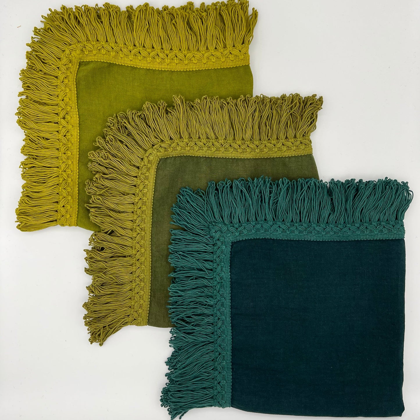 napkin with long fringe, archive colours