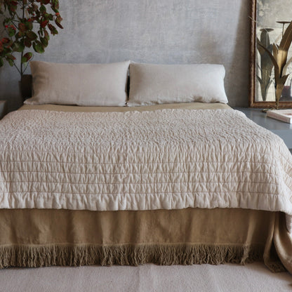 new wavy linen blanket