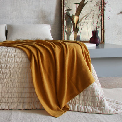 new wavy linen blanket