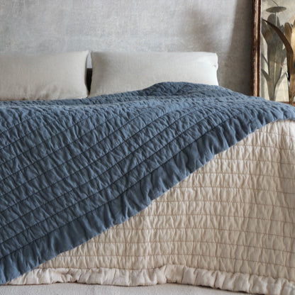 new wavy linen blanket