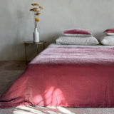 Velvet linen blanket with piping & cushion case set, BLACK FRIDAY SALE