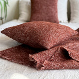 wool and linen bed runner + 2 cushion case set BLACK FRIDAY SALE