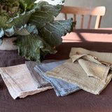 Mixed sets of 8 napkins in light linen BLACK FRIDAY SALE