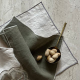 cocktail napkin with rolled hem, set of 4