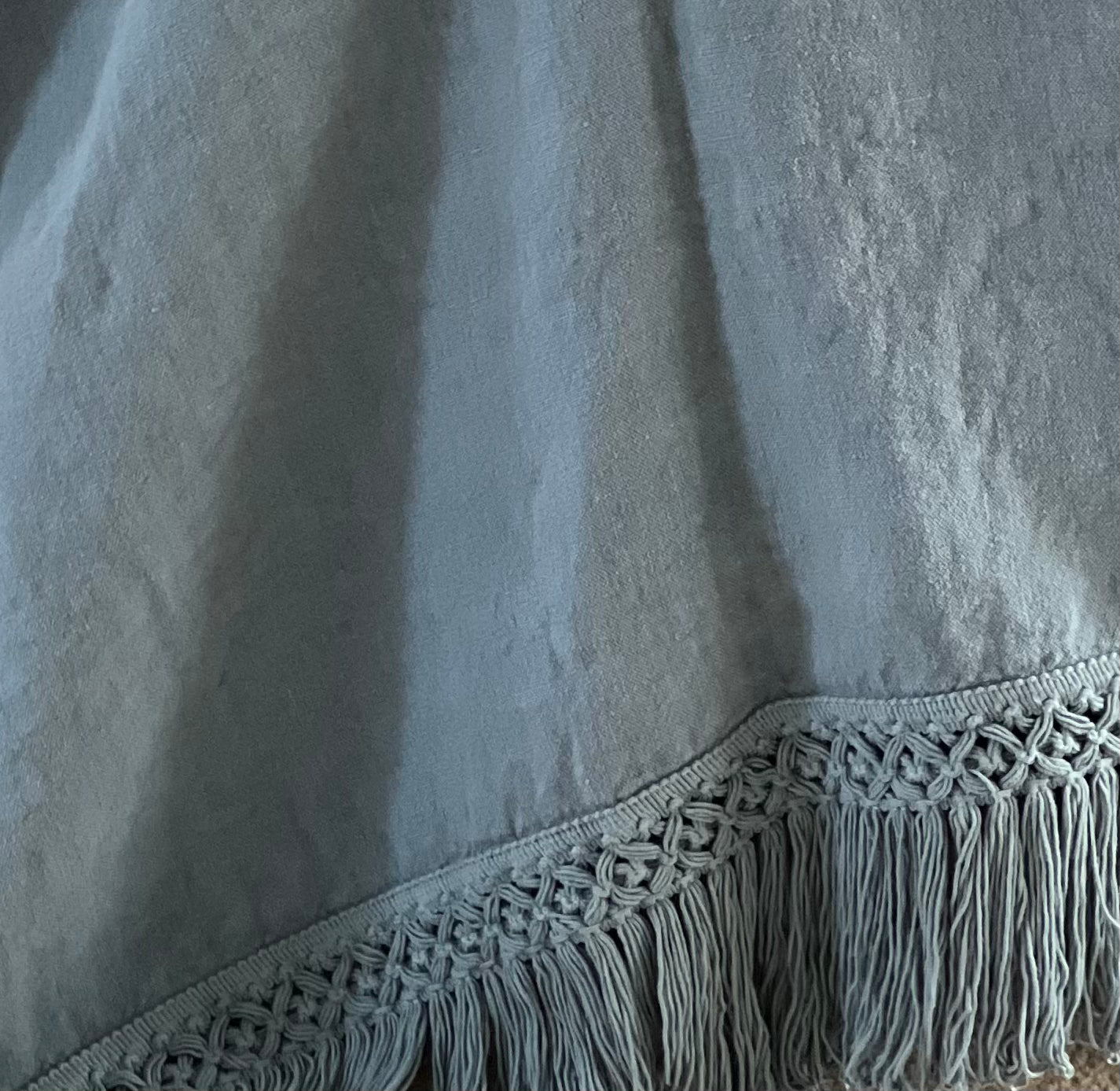 tablecloth with extra long fringe
