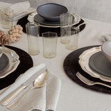 round velvet placemat cover, sold as sets of 2, archive sale