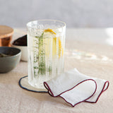 cocktail napkin with rolled hem, set of 4