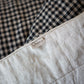 linen blanket with piping - US sizes