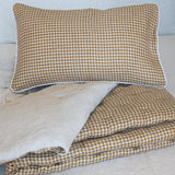 pied de poule cushion with piping, ARCHIVE