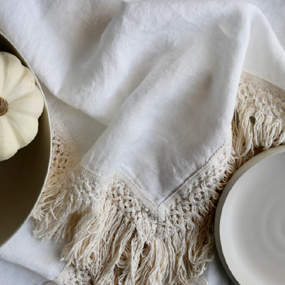 tablecloth with extra long fringe