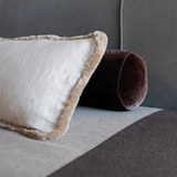 bed cover in contrasting colours in wool and cashmere BLACK FRIDAY SALE