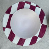 round placemat cover with brick pattern, set of 2