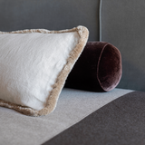 bed cover in contrasting colours in cashmere and wool, archive sale