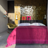 bed cover with extra long fringe BLACK FRIDAY SALE