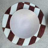 round placemat cover with brick pattern, set of 2