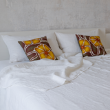 cushion case with floral pattern