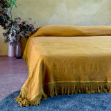 bed cover with extra long fringe BLACK FRIDAY SALE