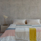 linen blanket patchwork, archive sale