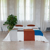 linen blanket patchwork, archive sale