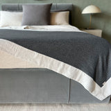 bed runner in wool and cashmere, archive sale