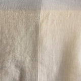 bed cover with sewing in contrasting colours